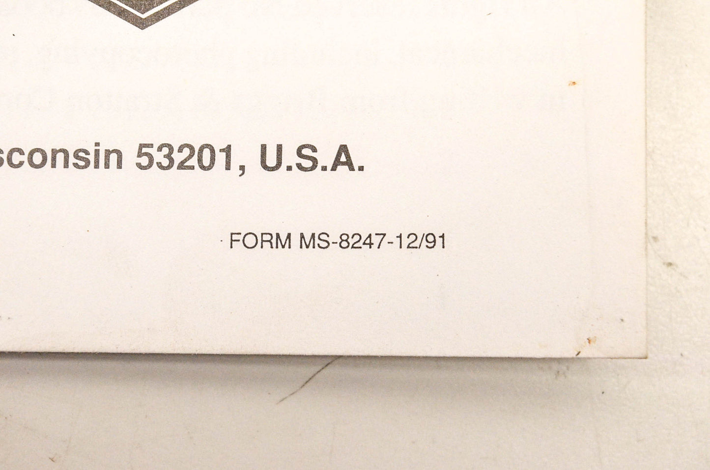 OEM Briggs & Stratton MS-8247 Service Manual
