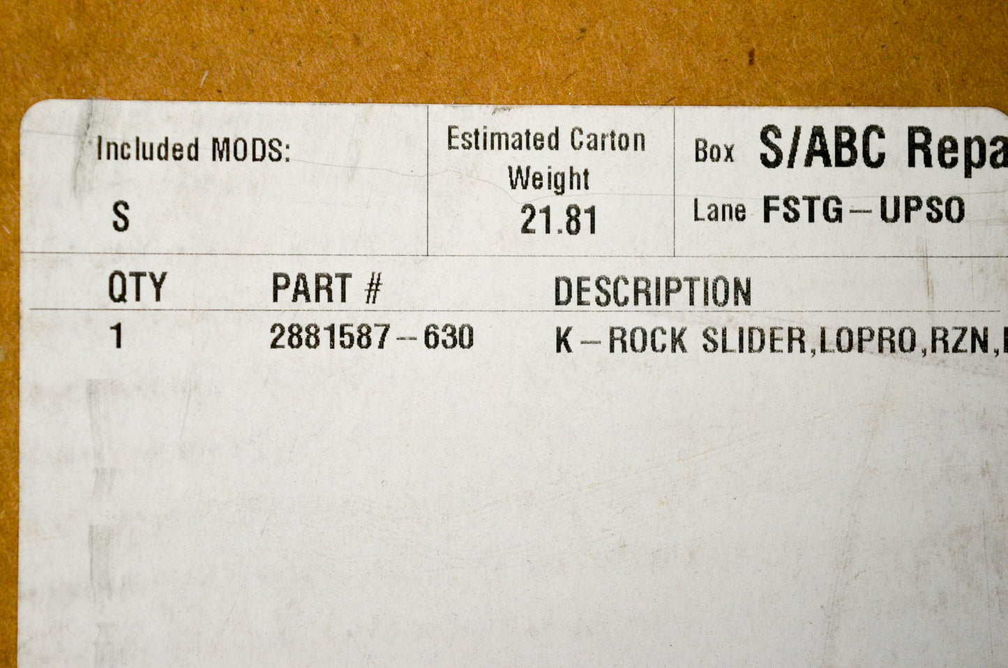 New OEM Polaris 2881587-630 Rock Slider Kit NOS