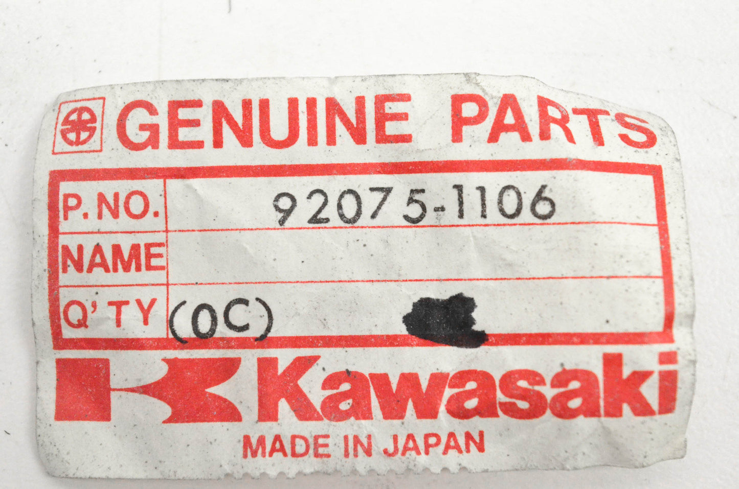 New OEM Kawasaki 92075-1106 Lamp Bracket Damper NOS