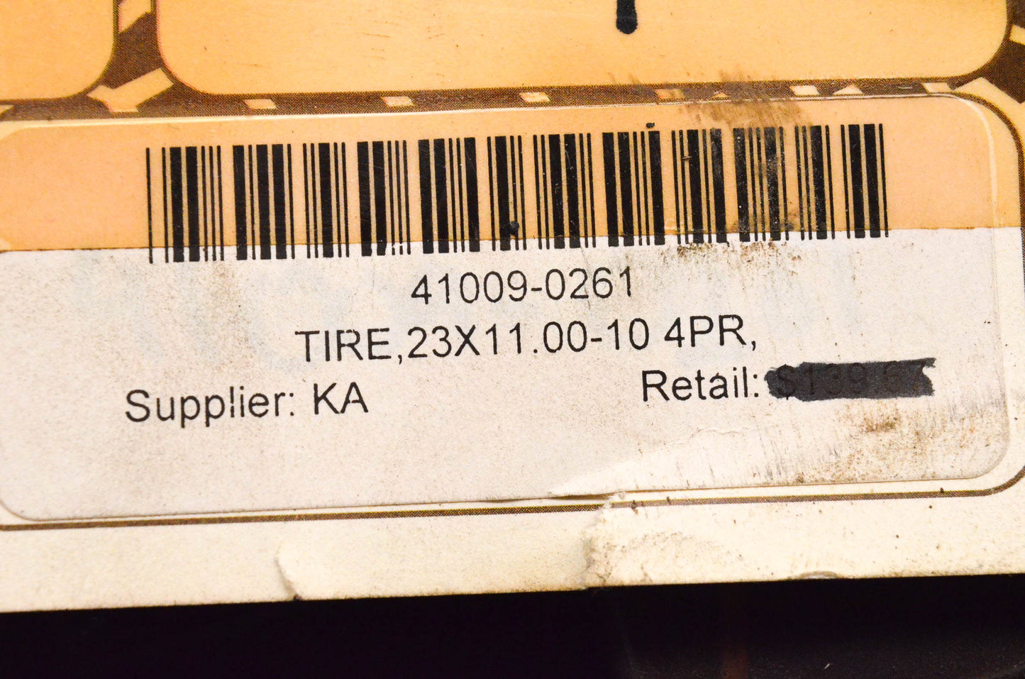 Dunlop 41009-0261 23x11.00-10 4PR KT869 ATV Rear Tire 23x11-10 NOS