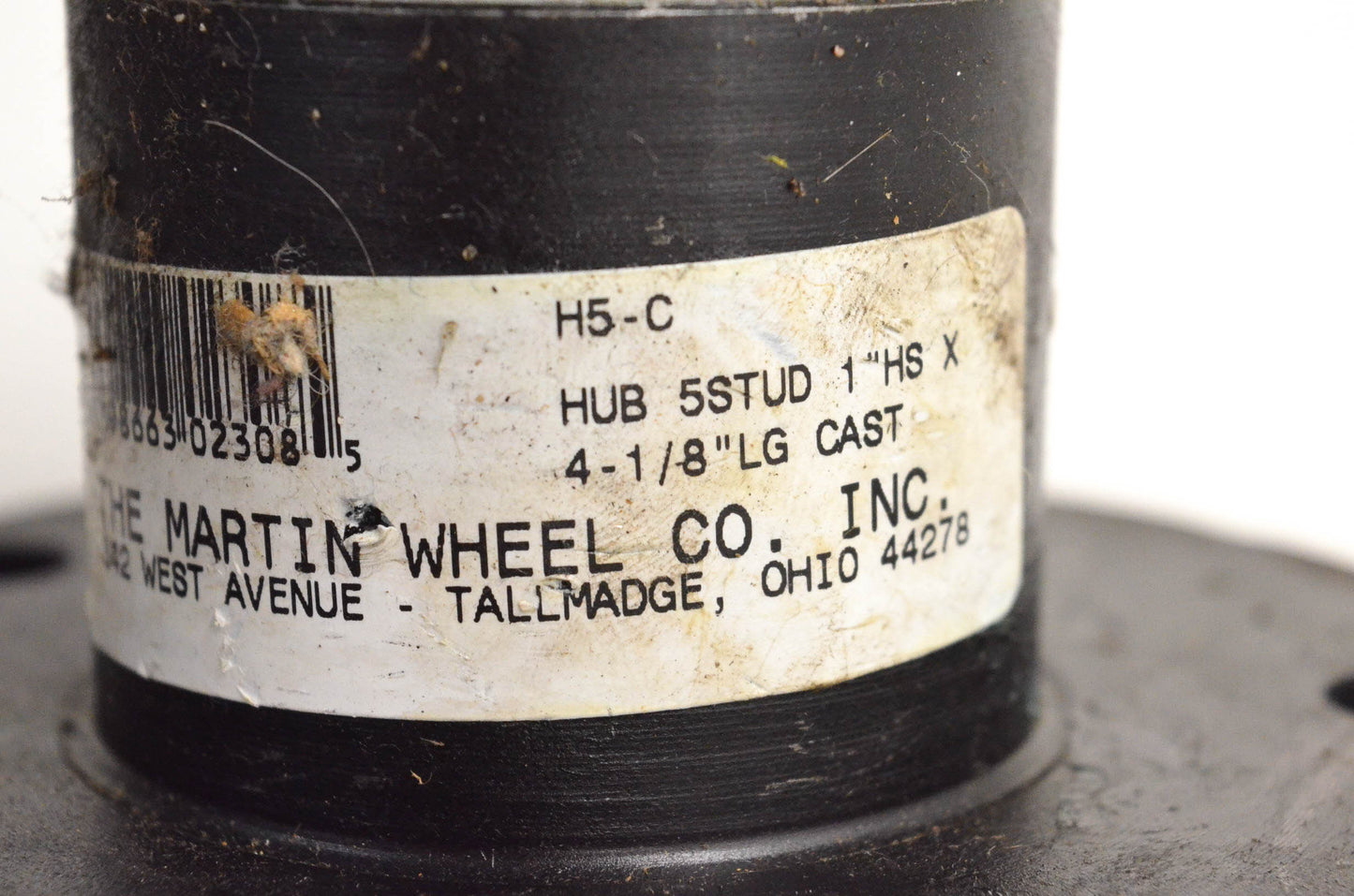 Martin Wheel Company H5-C Hub 5 Stud 1"HS X 4-1/8" LG Cast