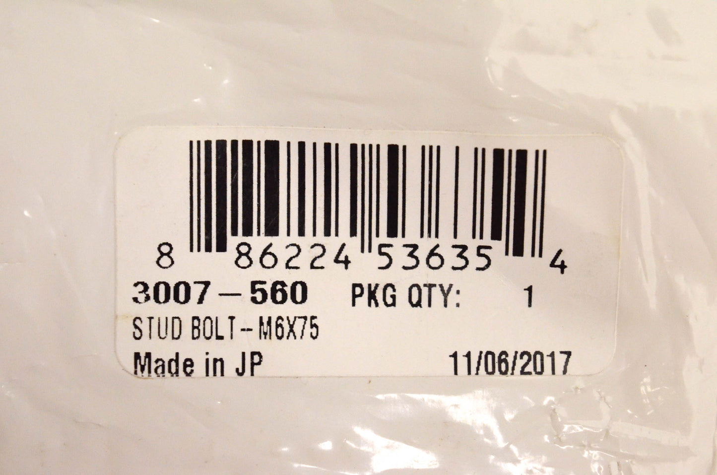 New OEM Arctic Cat 3007-560 Stud Bolt M6x75 NOS
