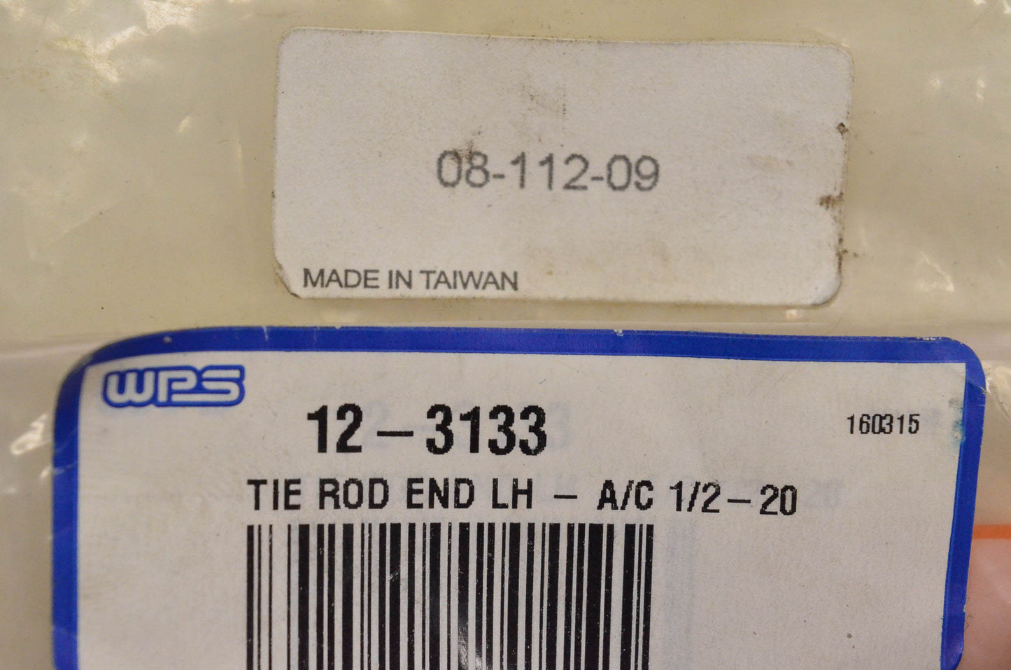 SPI 08-112-09, 12-3133 Tie Rod End Left A/C 1/2-20 NOS