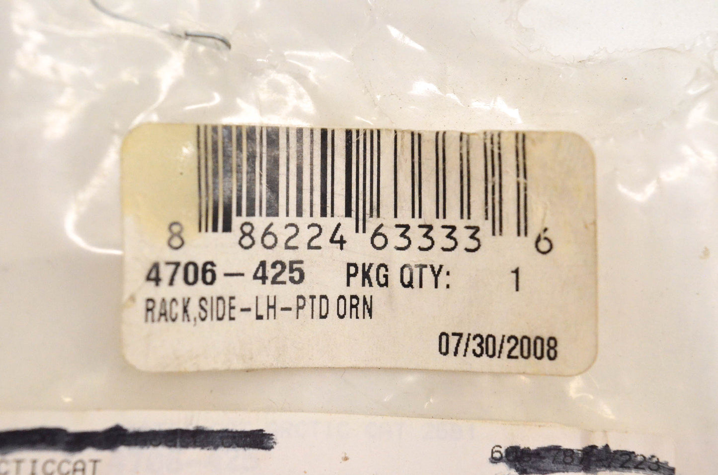 New OEM Arctic Cat 4706-425 Side Rack Left Orange NOS