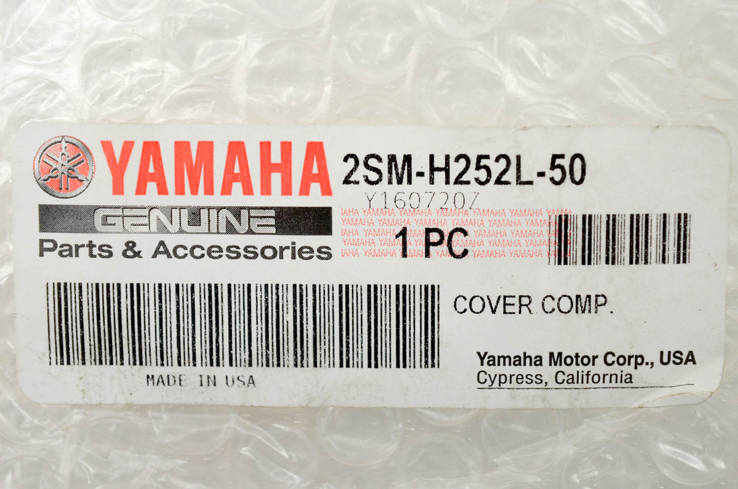 New OEM Yamaha 2SM-H252L-50-00 Cover Comp NOS
