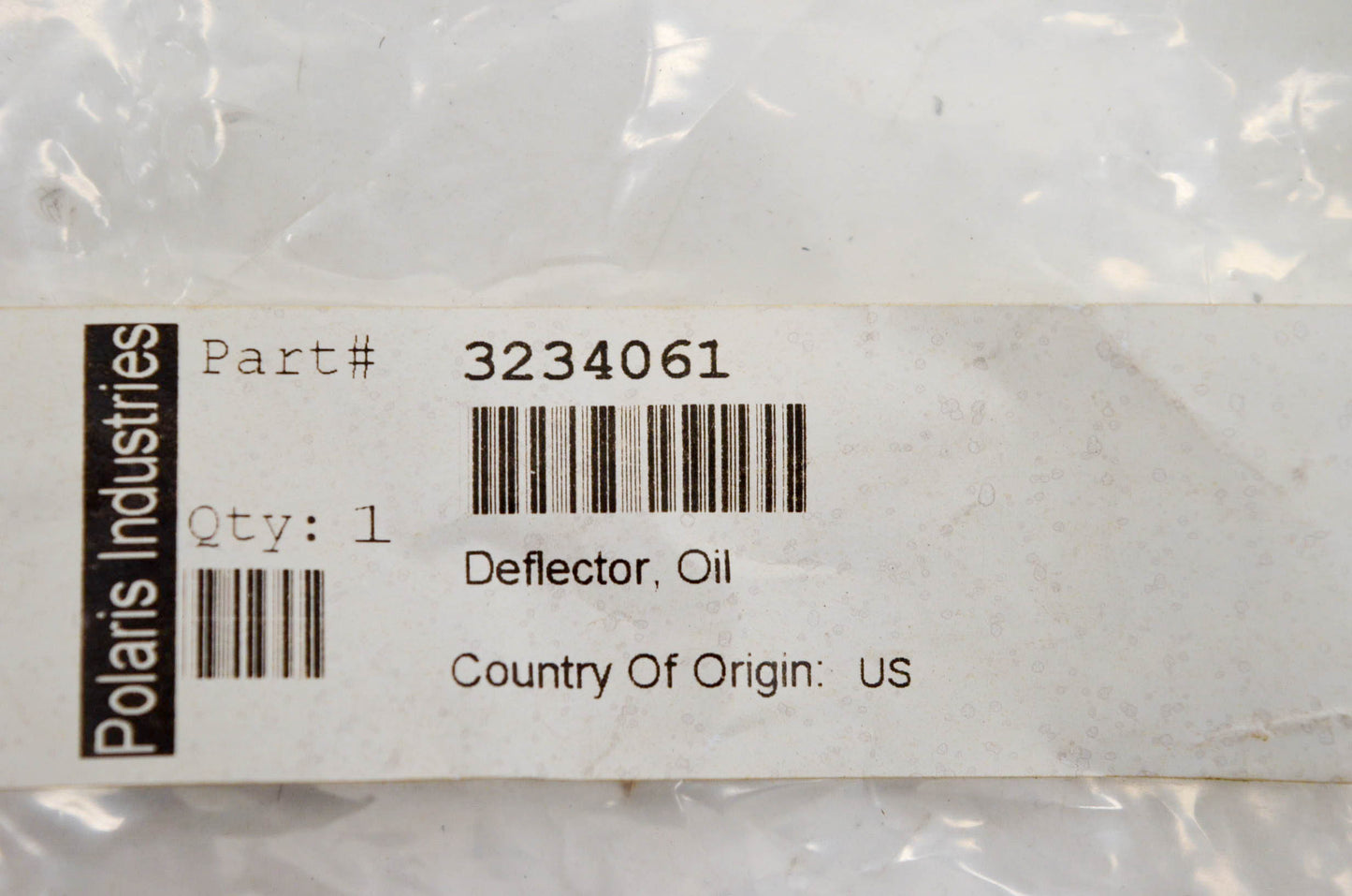 New OEM Polaris 3234061 Oil Deflector NOS