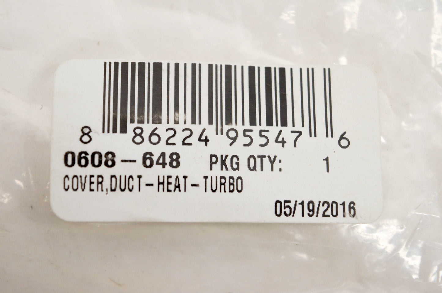 New OEM Arctic Cat 0608-648 Cover Duct Heat Turbo NOS
