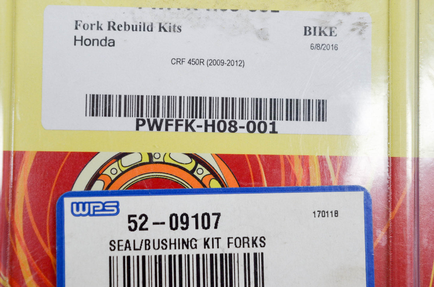 Pivot Works PWFFK-H08-001, 52-09107 Seal Bushing Forks Kit NOS