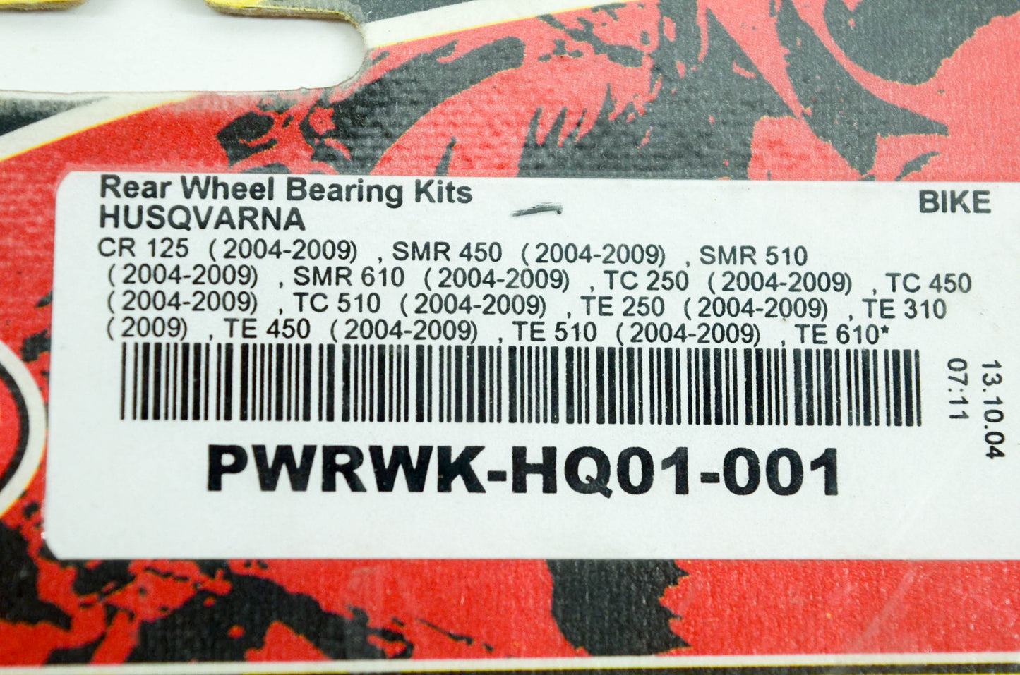 Pivot Works PWRWK-HQ01-001, 52-0531, 3M607A Rear Wheel Bearing Kit NOS
