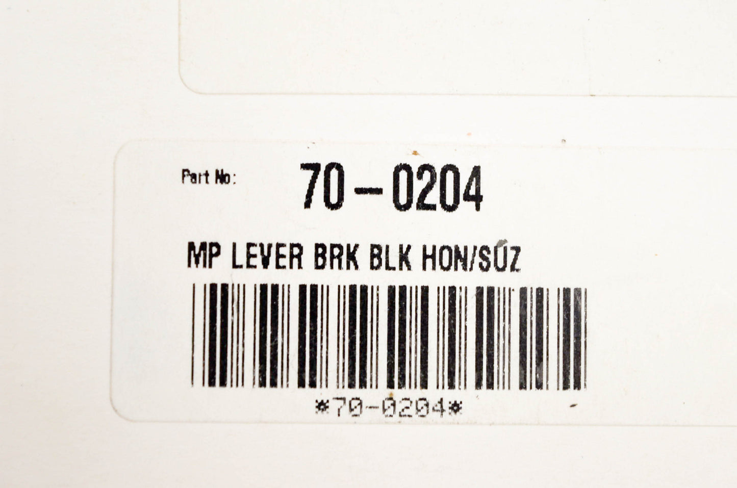 Motion Pro 70-0204, 14-0204 Brake Lever Black NOS