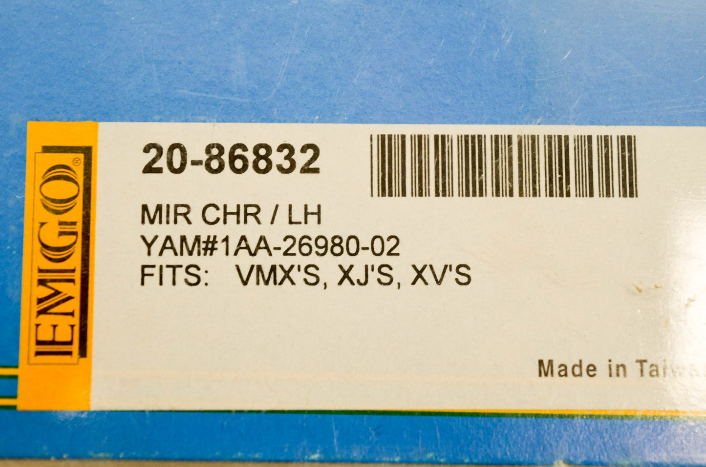 Emgo 20-86832, 56-9895 Mirror Chrome Left NOS