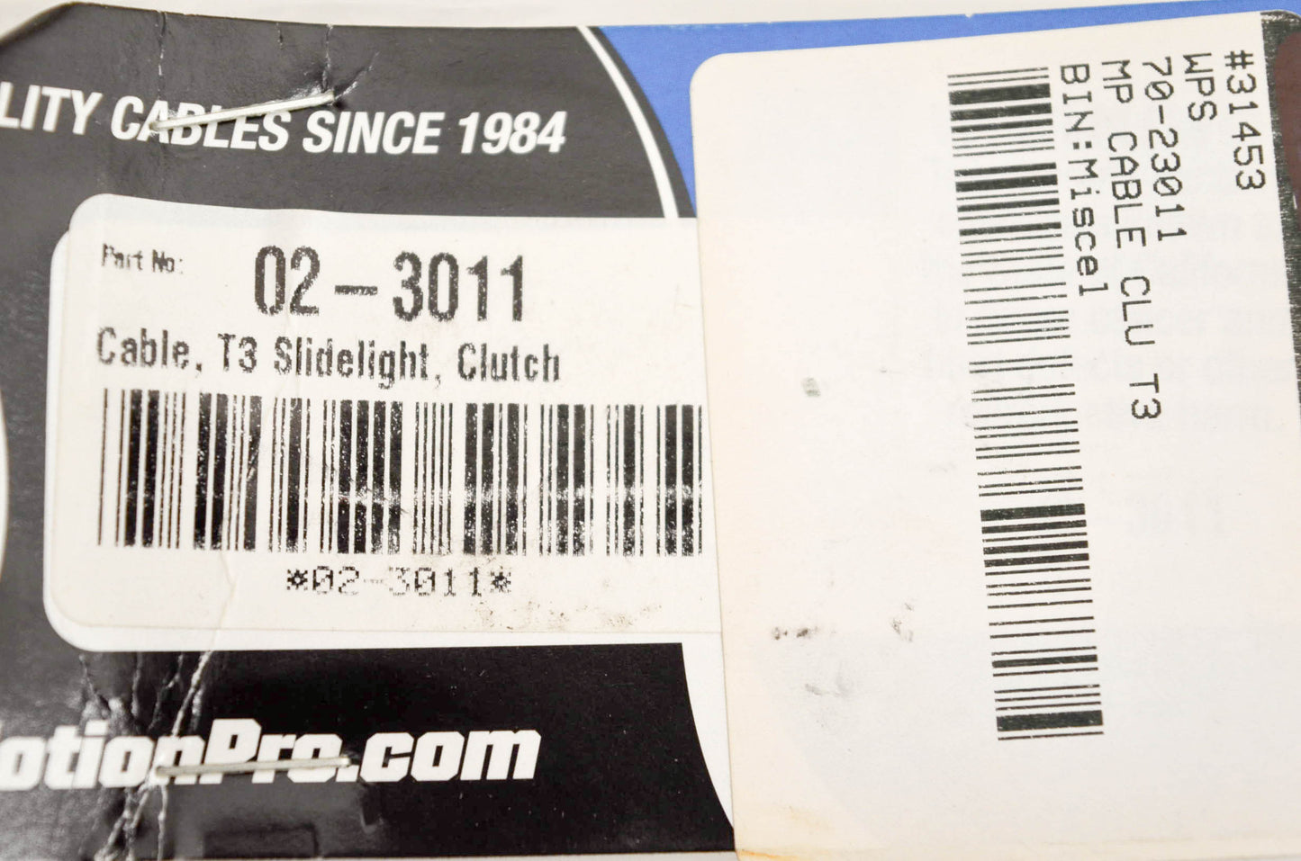Motion Pro 02-3011, 70-23011, 31453 Clutch Cable T3 NOS