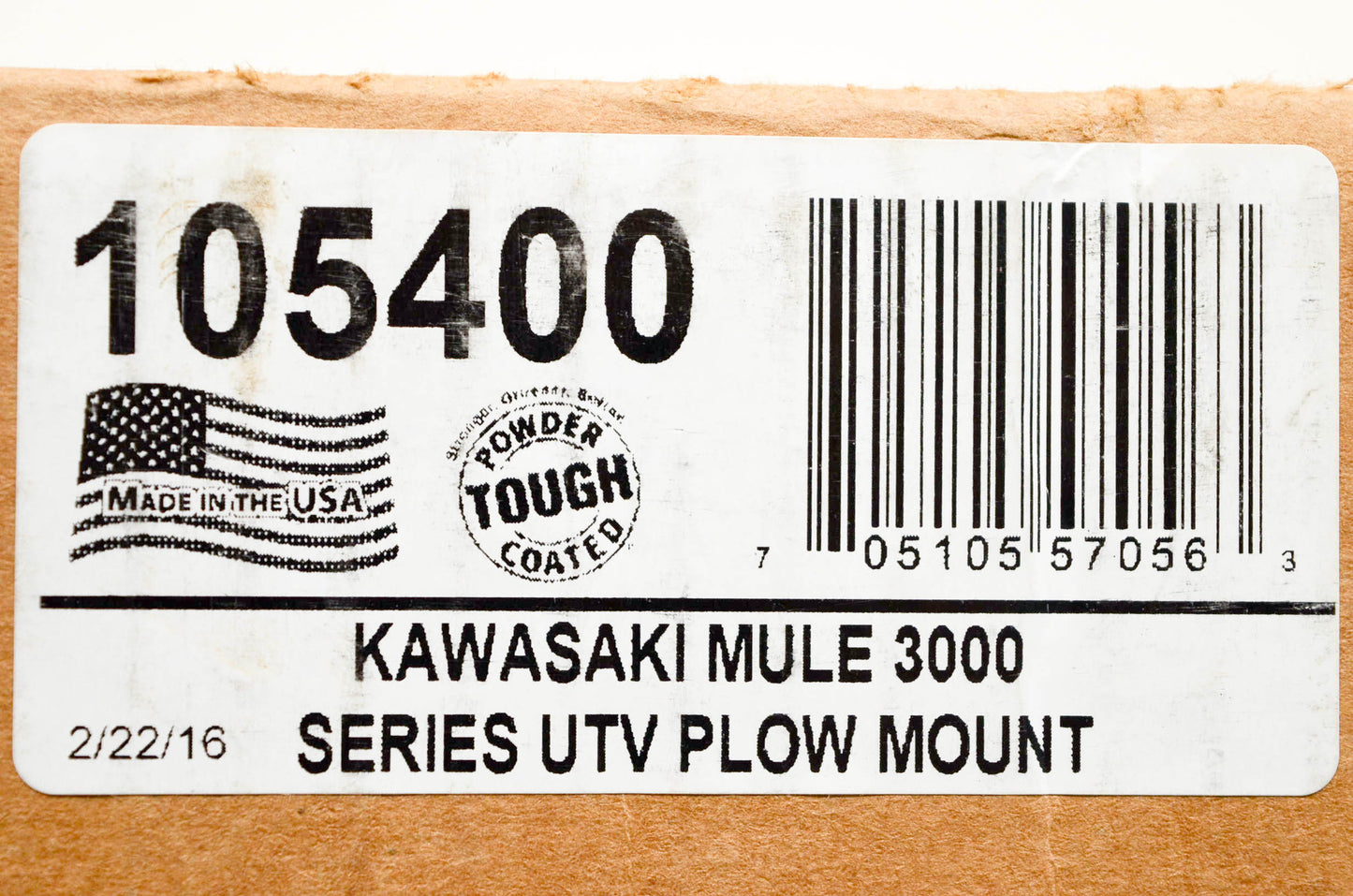 KFI 105400, 10-5400 Kawasaki Mule 3000 Series UTV Plow Mount Kit NOS