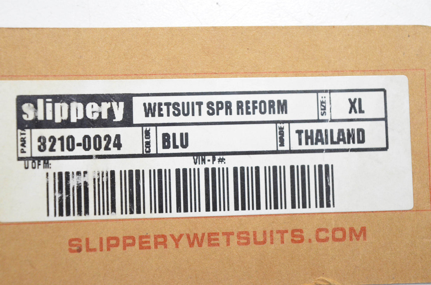 Slippery 3210-0024 Black Blue Reform Wetsuit XL NOS