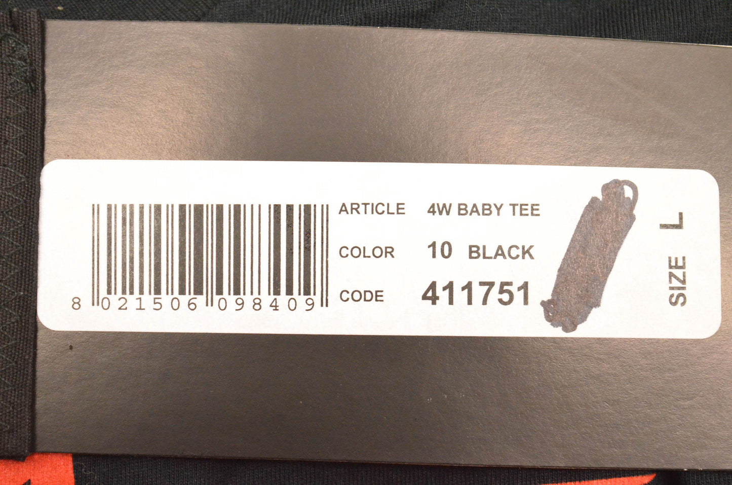 Alpinestars 411751 4W Baby Black Large Tee Shirt NOS