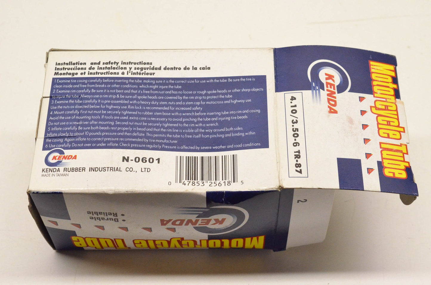 Kenda N-0601 4.10/3.50-6 TR-87 Inner Tube NOS