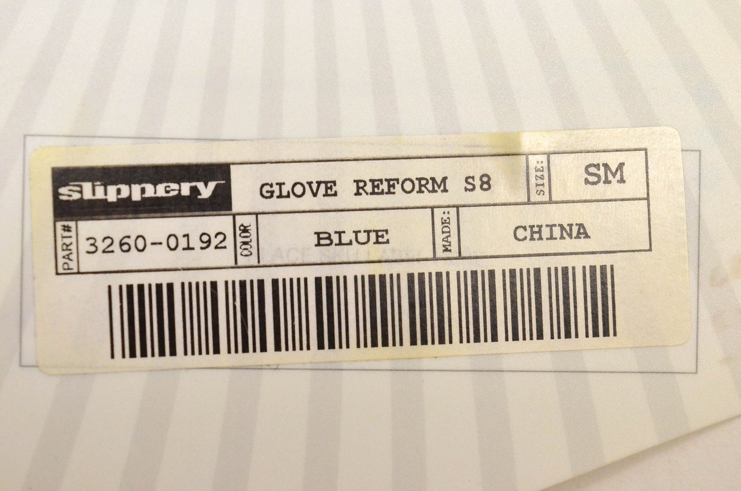 Slippery 3260-0192 Reform S8 Small Blue Glove NOS