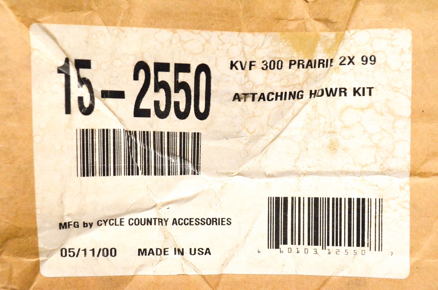 Cycle Country 15-2550 ATV Plow Mount Kit NOS