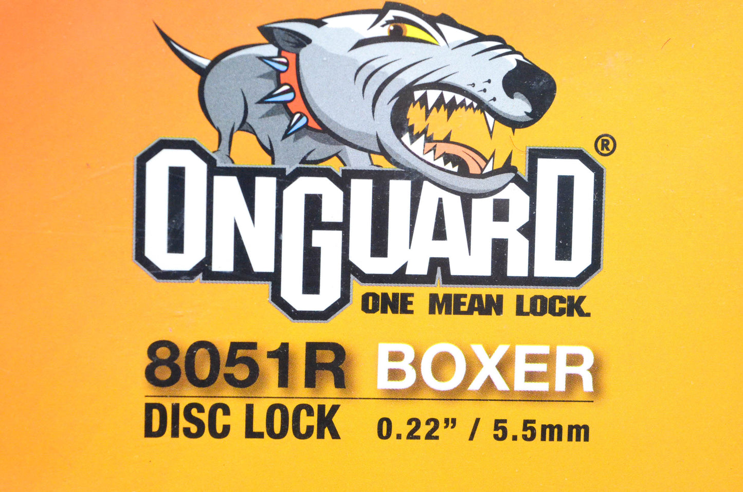 Onguard 8051R, 53-8051R Boxer Series Red Disc Lock NOS