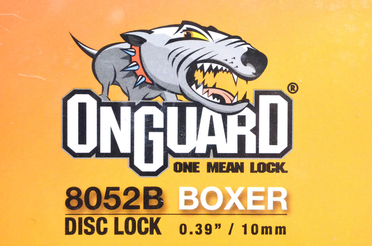 Onguard 8052B, 53-8052 Boxer Series Black Disc Lock NOS