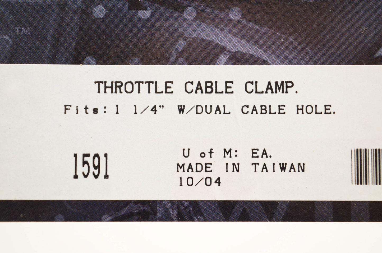 Kuryakyn 1591 Throttle Cable Clamp NOS