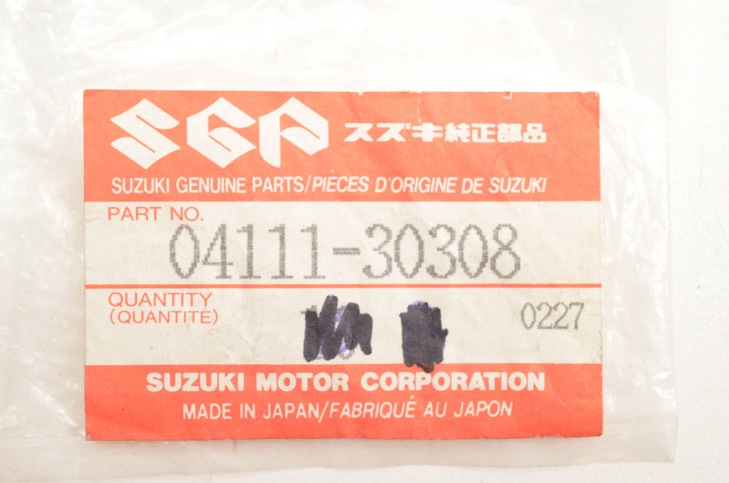 New OEM Suzuki 04111-30308 Cotter Pin NOS