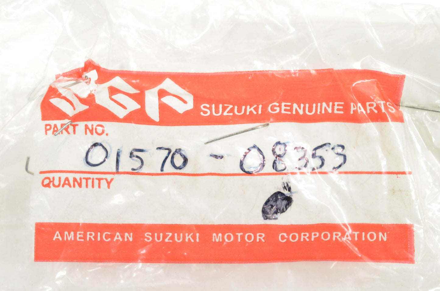 New OEM Suzuki 01570-08353 Black Bolt NOS