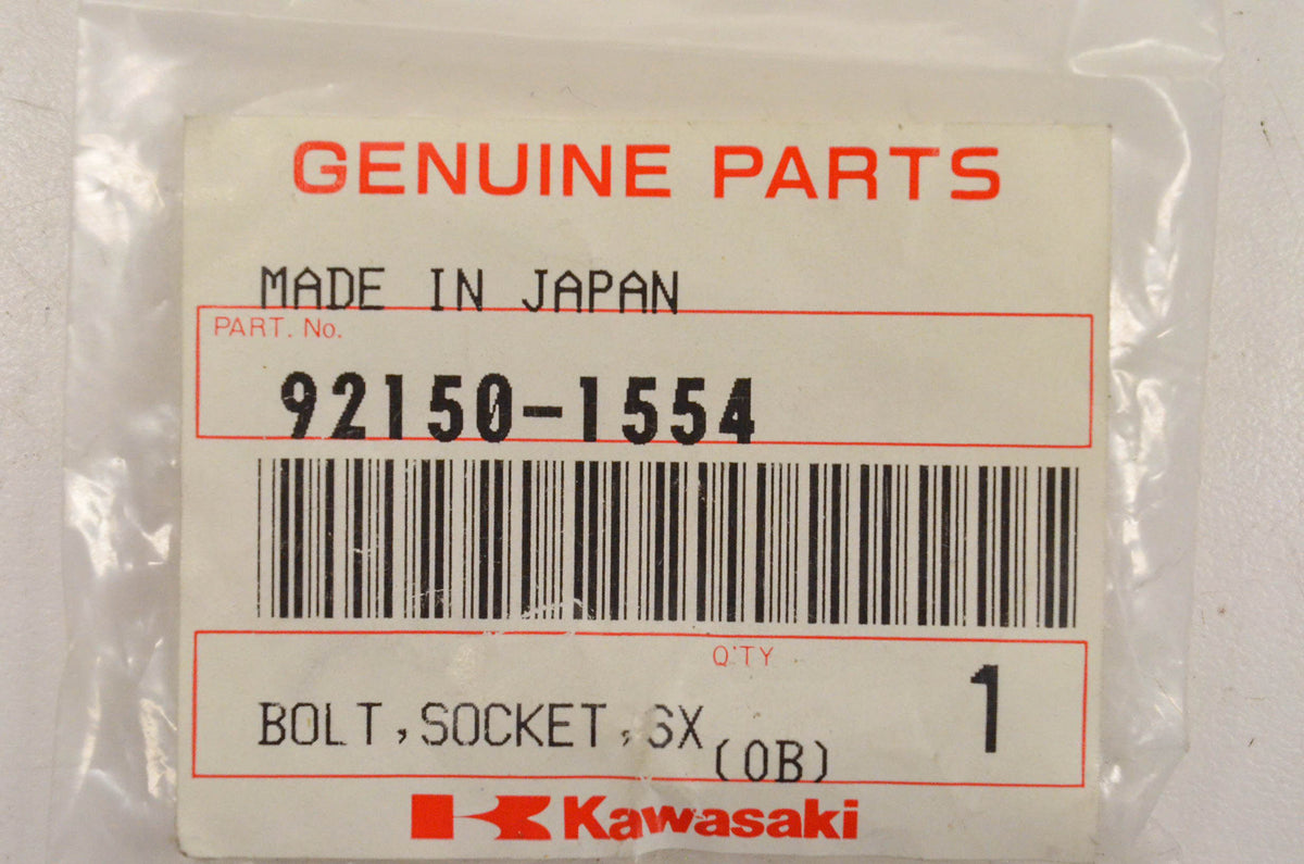New OEM Kawasaki 92150-1554 Socket Bolt NOS