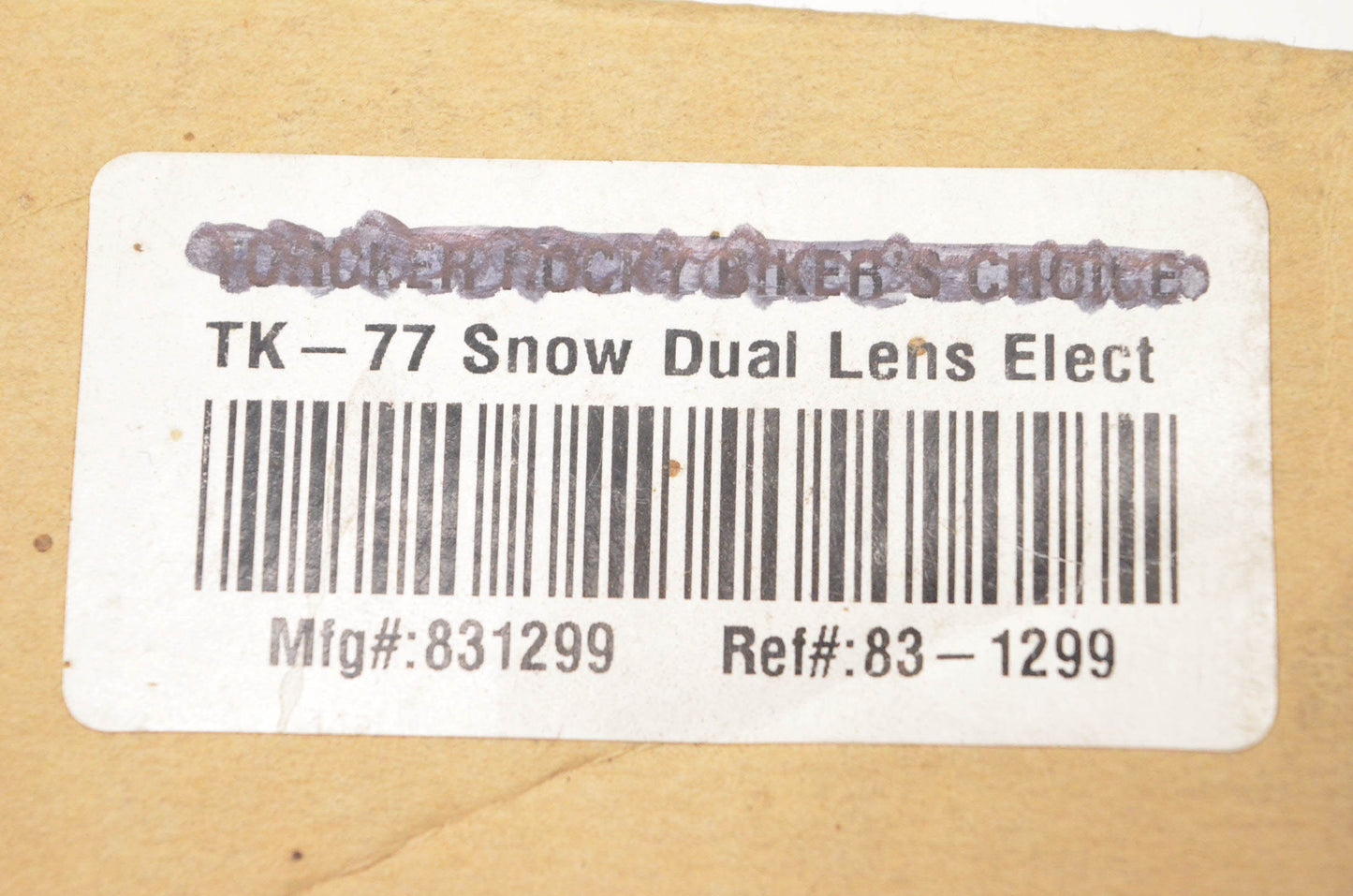 KBC 831299, 83-1299 TK-77 Anti Fog Double Lens Shield Kit NOS