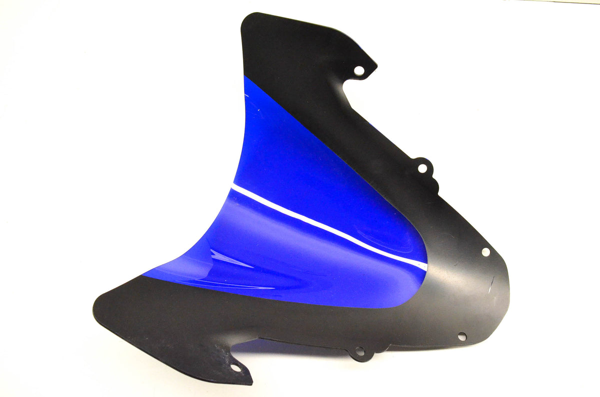 Aftermarket Double Bubble Blue And Black Windscreen NOS