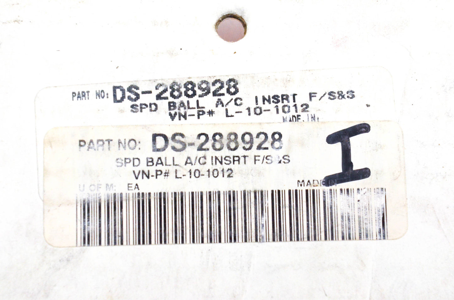 Legends DS-288928, L-10-1012 Speed Ball Air Cleaner Insert NOS