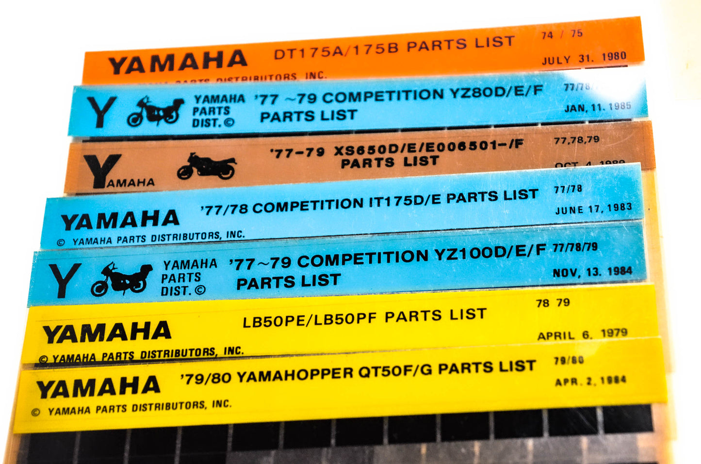 OEM Yamaha Microfiche Lot Of 57