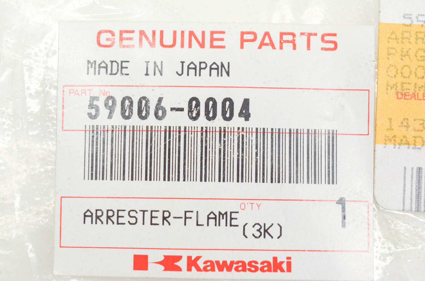 New OEM Kawasaki 59006-0004 Flame Arrester NOS
