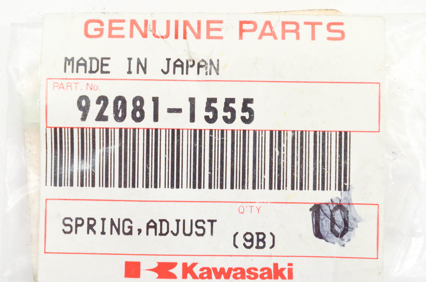New OEM Kawasaki 92081-1555 Adjust Spring NOS