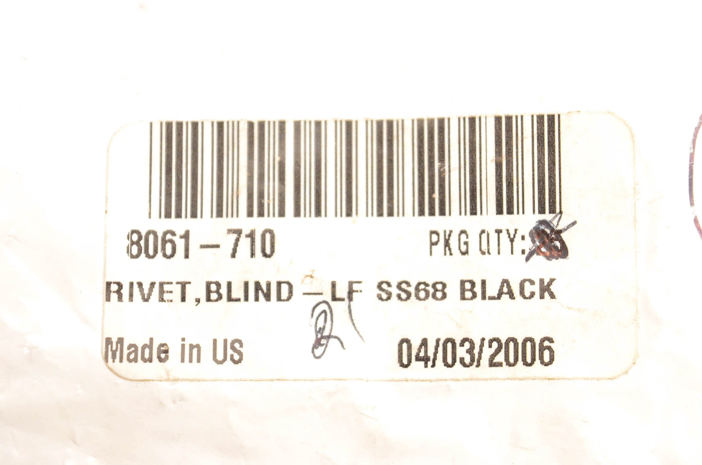 New OEM Arctic Cat 8061-710 Blind Rivet Qty 3 NOS