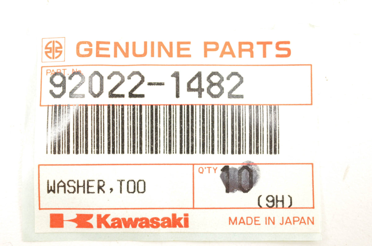 New OEM Kawasaki 92022-1482 Toothed Washer NOS