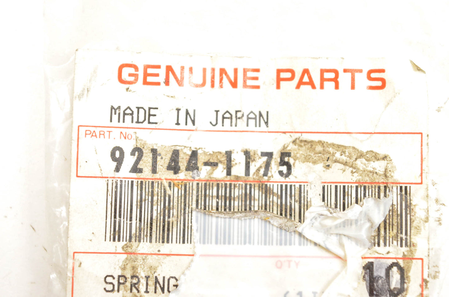 New OEM Kawasaki 92144-1175 Spring NOS