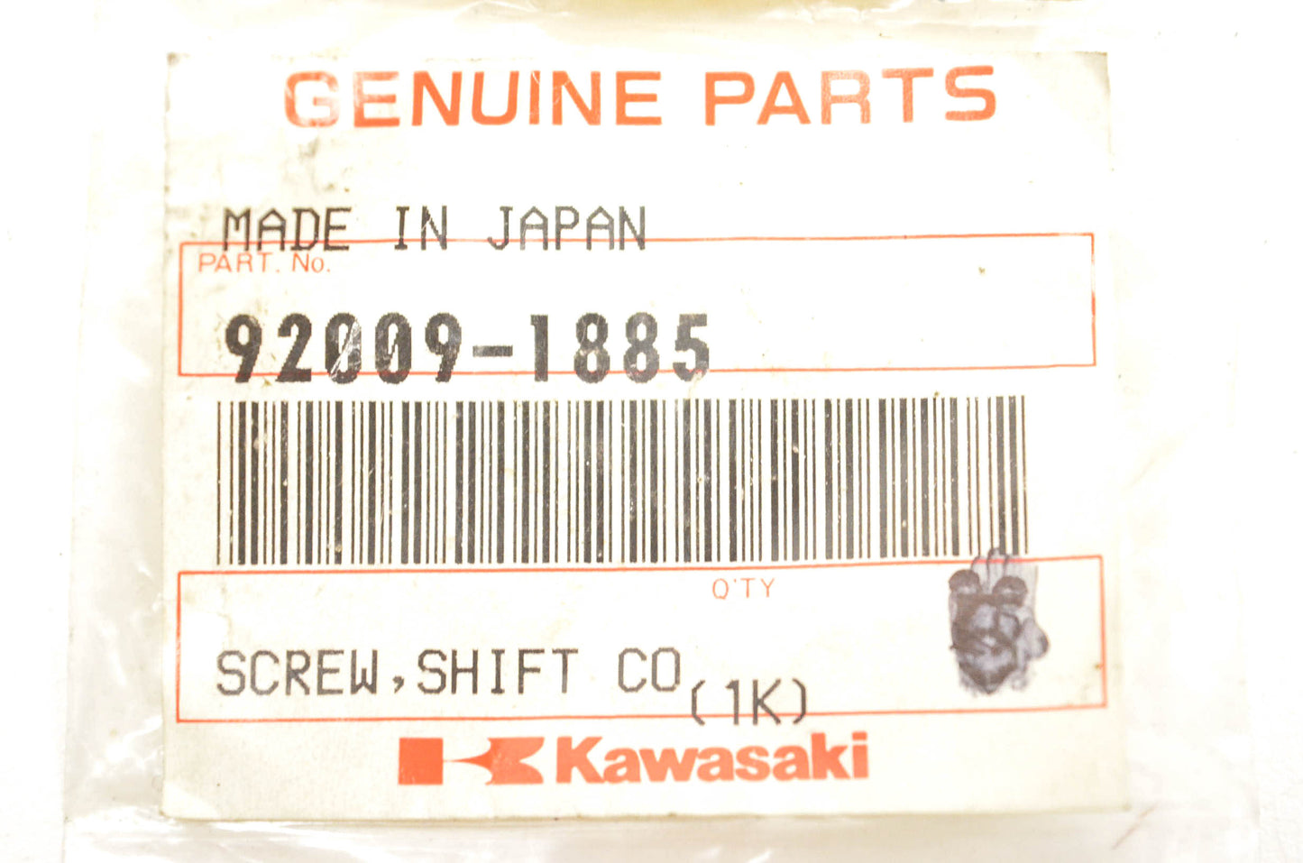 New OEM Kawasaki 92009-1885 Shift Control Screw NOS