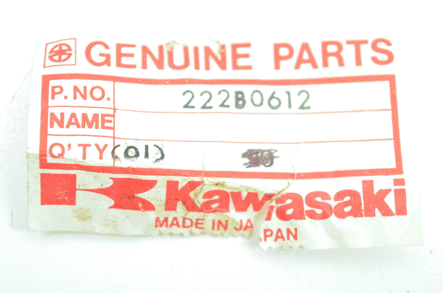 New OEM Kawasaki 222B0612 Screw NOS