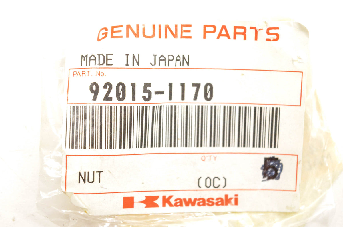 New OEM Kawasaki 92015-1170 Cap Nut NOS