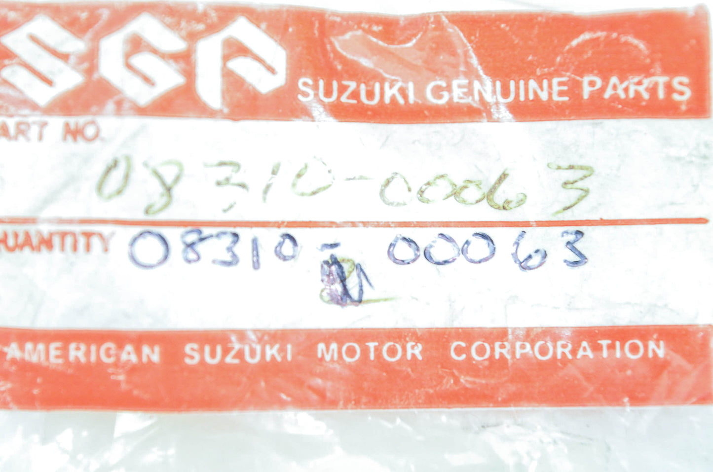New OEM Suzuki 08310-00063 Nut Silver
NOS