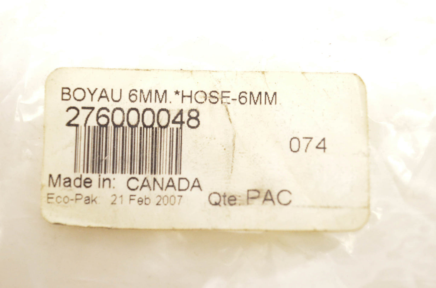 Sea Doo 276000048, P276000048 Hose 621"