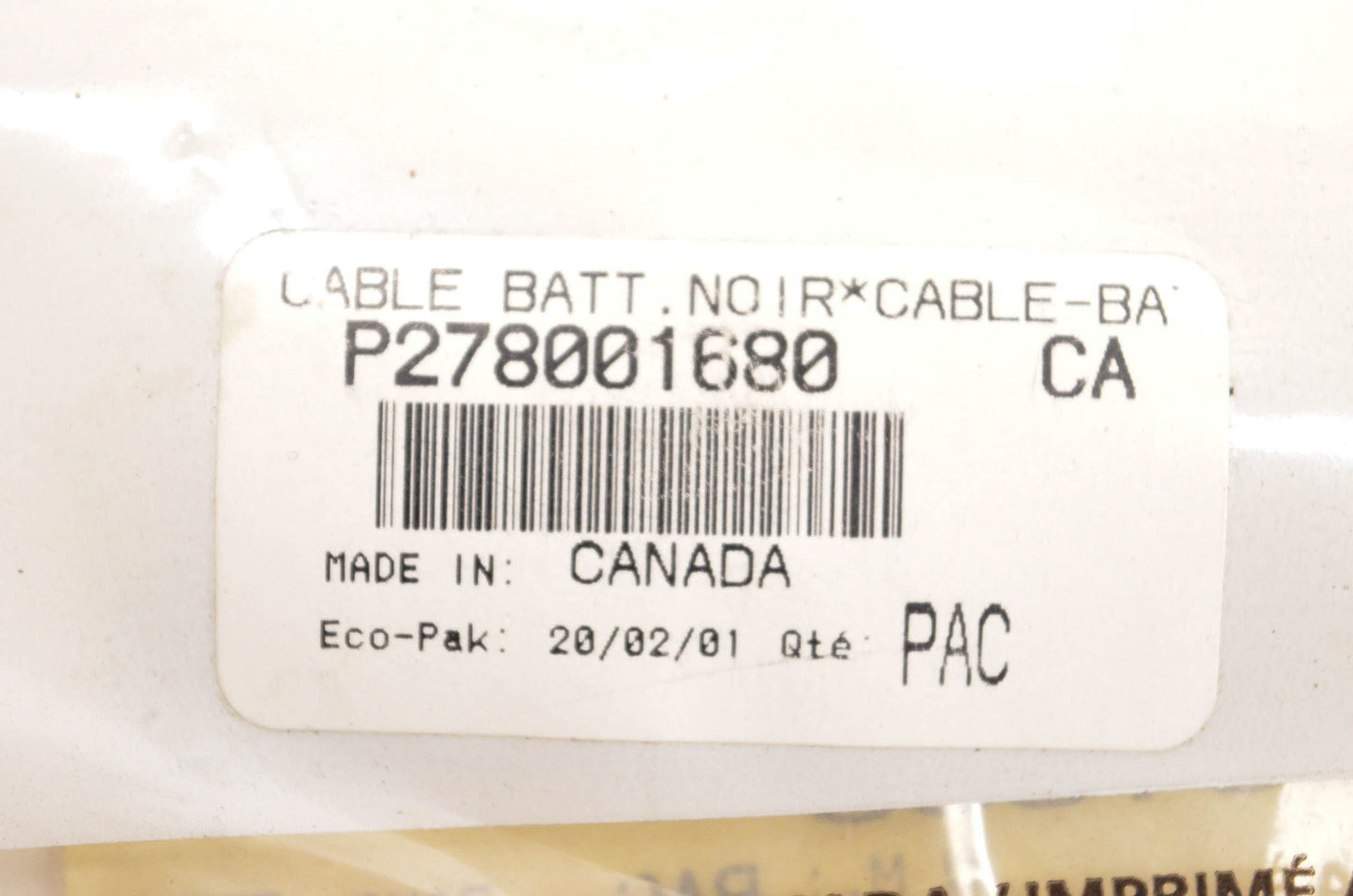 Sea Doo 278001680, P278001680 Battery Ground Cable
