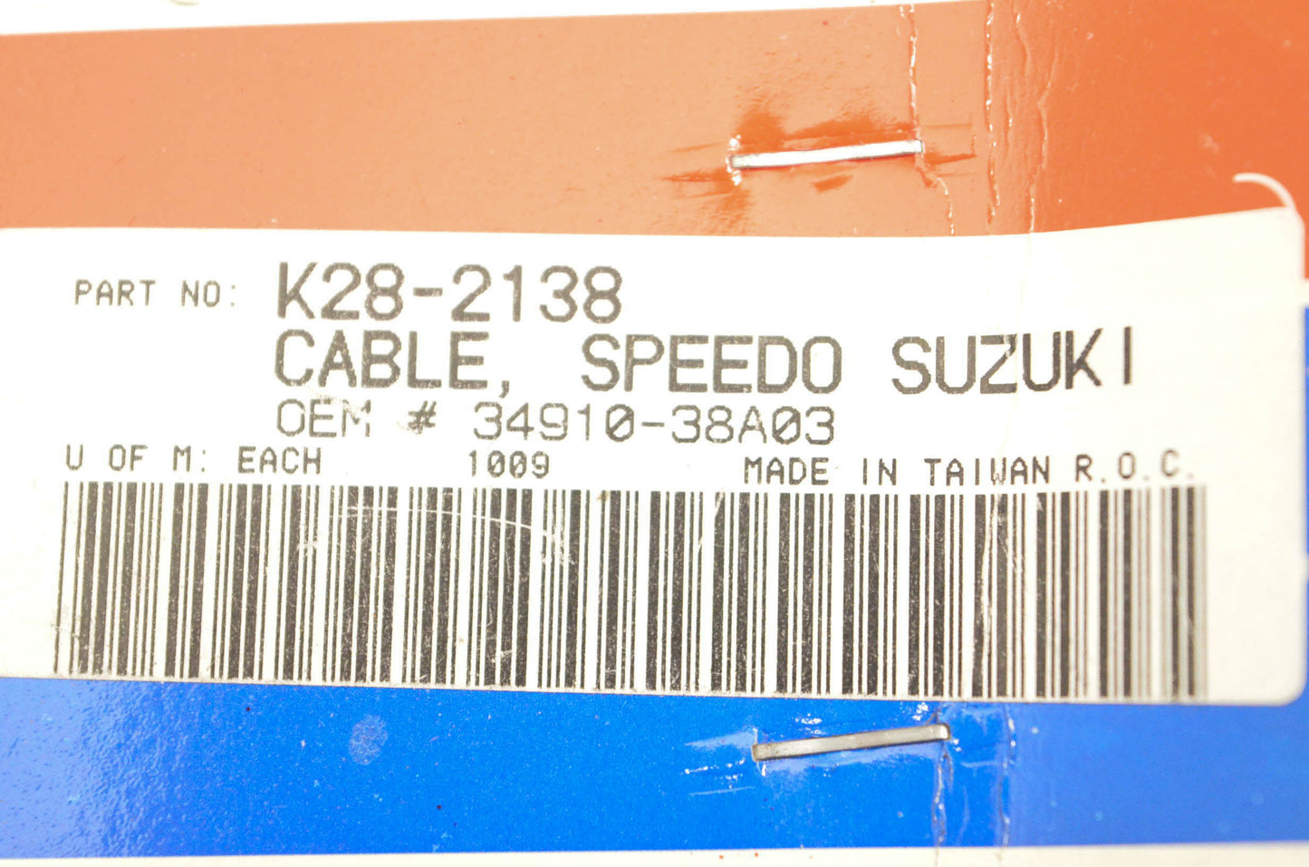 Parts Unlimited K28-2138, 34910-38A03 Speedometer Cable NOS