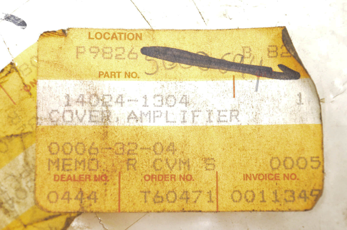 New OEM Kawasaki 14024-1304 Amplifier Tuner Cover NOS