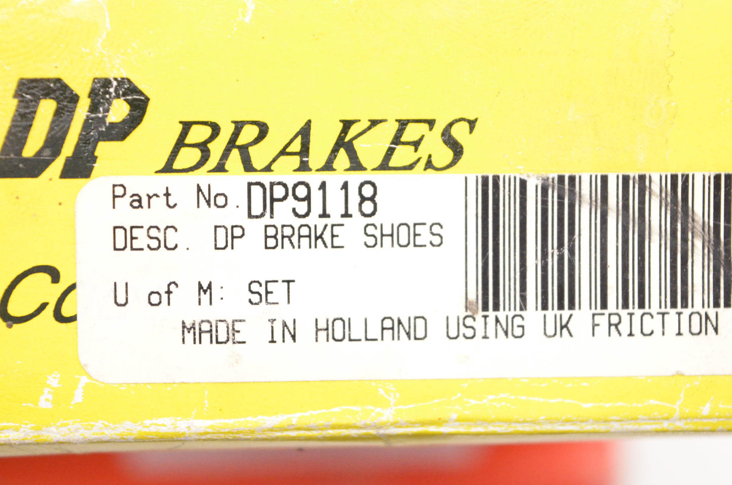 DP Brakes DP9118 Brake Shoe Kit NOS
