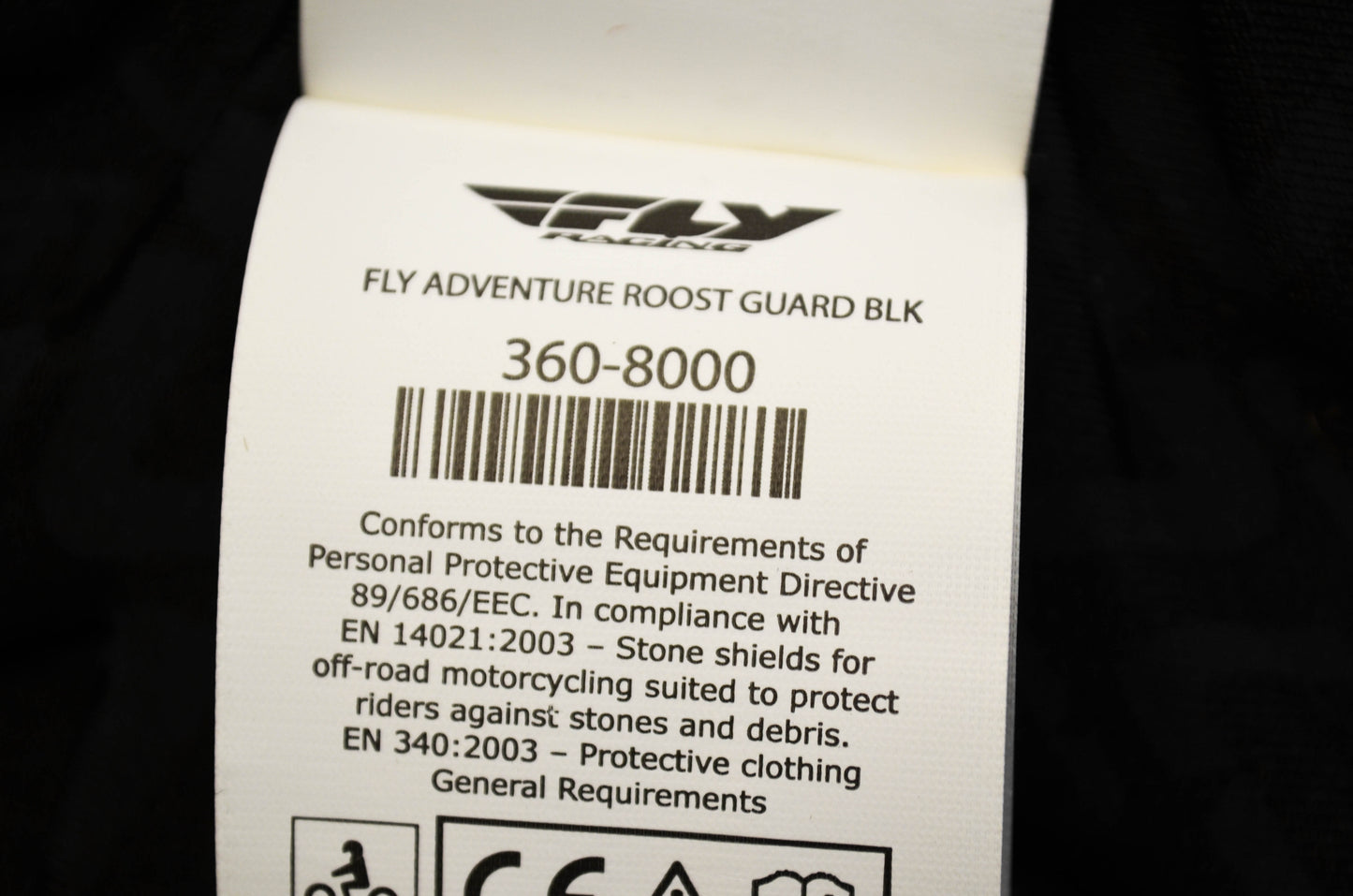 Fly Racing 360-8000 Fly Adventure Roost Guard Black NOS