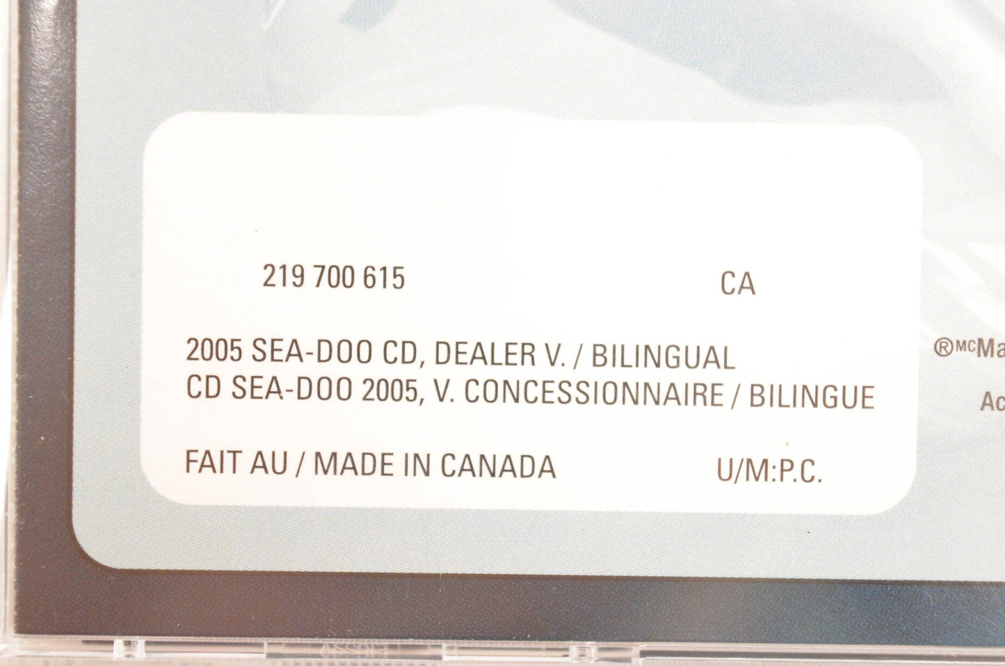 Sea Doo 219700615 2005 Technical Publications Dealer Version CD-ROM