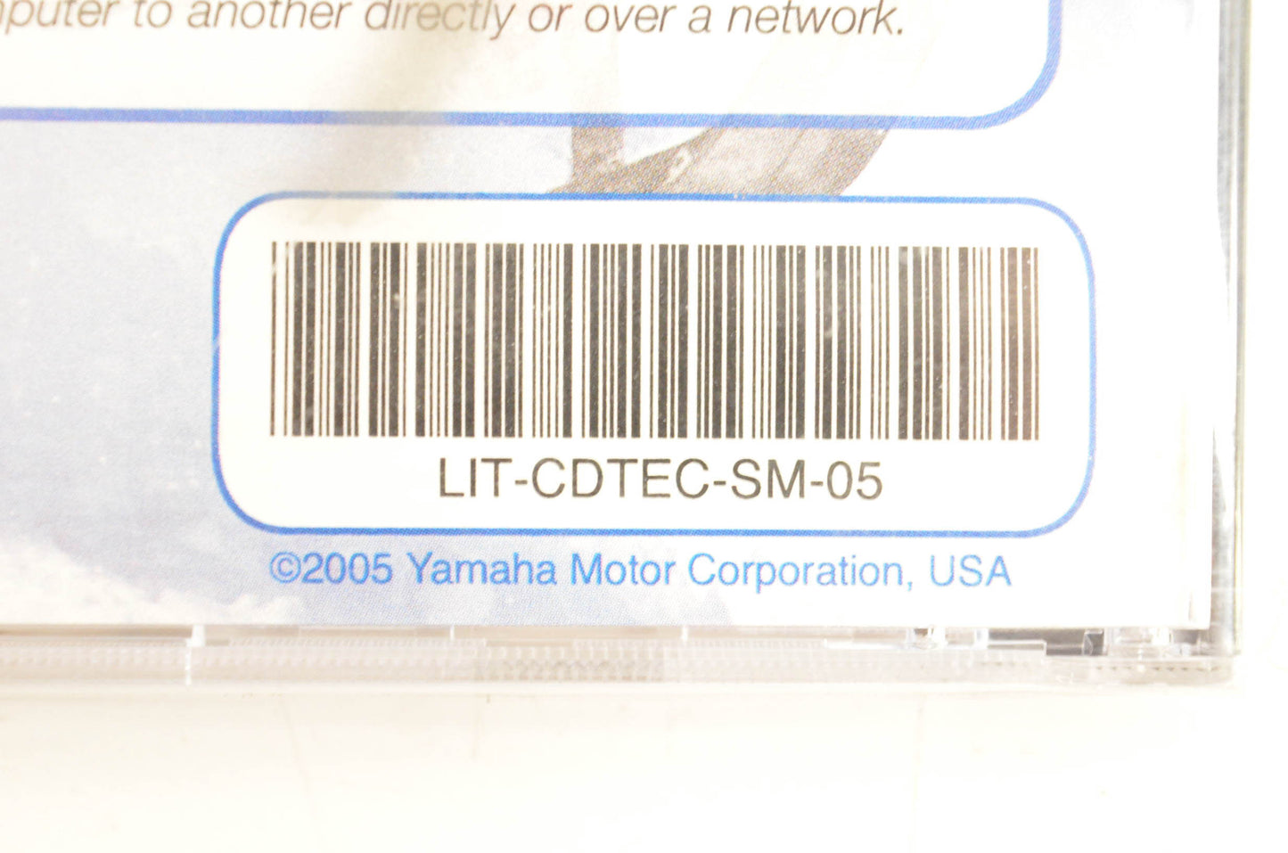 New OEM Yamaha LIT-CDTEC-SM-05 2005 Snowmobile Technical Update CD-ROM NOS