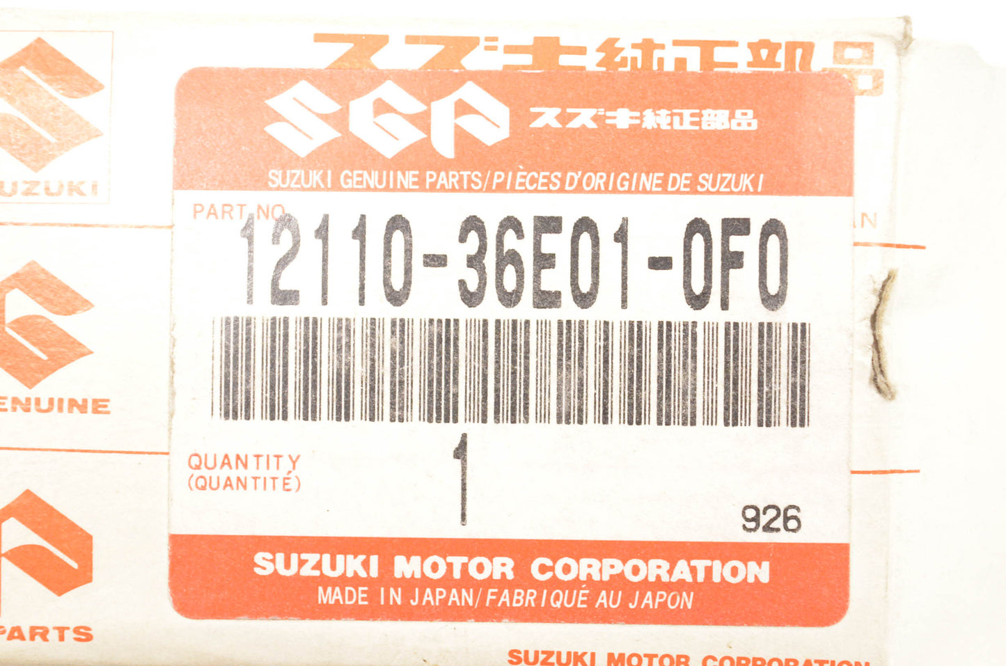 New OEM Suzuki 12110-36E01-0F0 Piston NOS